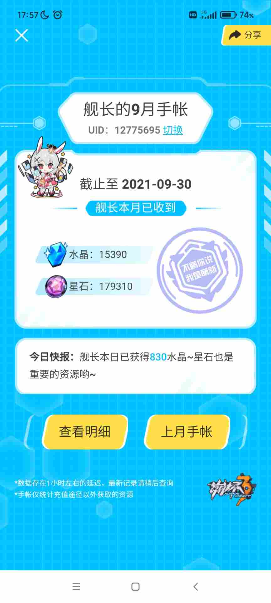 崩坏3可肝角色武器圣痕优先度攻略以及水晶获取统计攻略12月7日(图4)