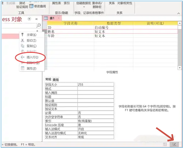 access2013怎么设置flied？access2013设置flied的方法截图
