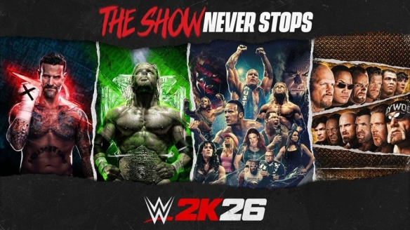 职业摔跤游戏《WWE 2K26》正式公布！3月13日发售