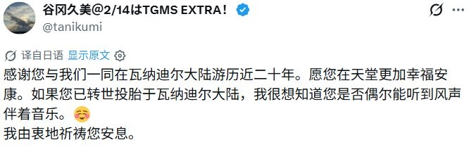 游玩20年《最终幻想11》的九旬奶奶去世 亲属选用游戏原声送别