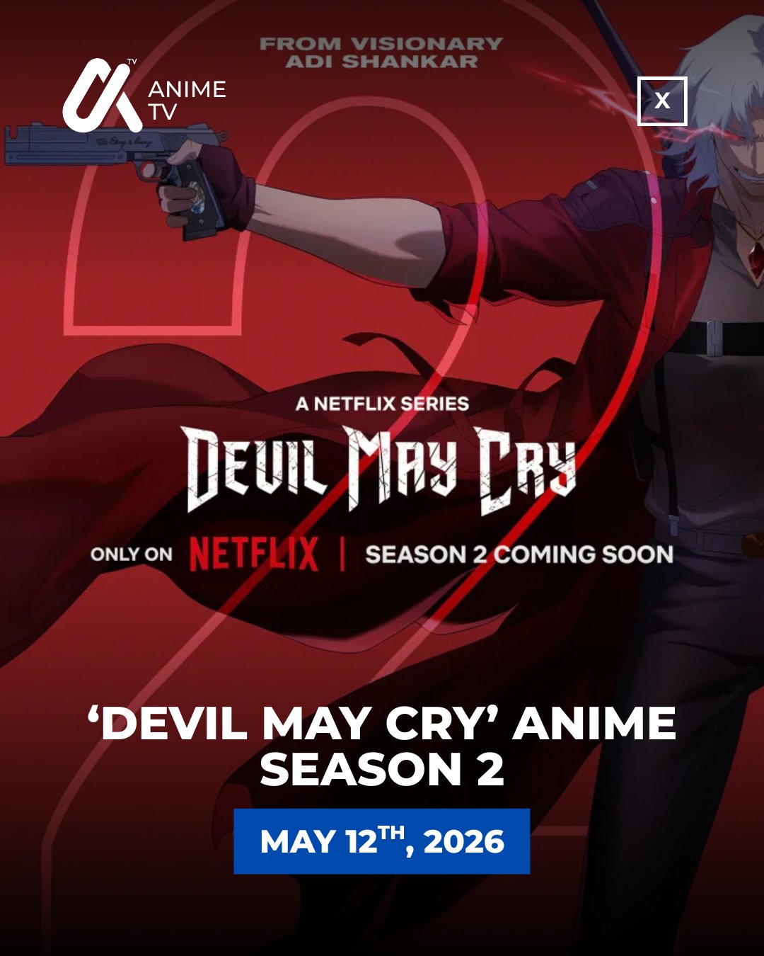 Netflix动画《鬼泣》第二季5月12日上线