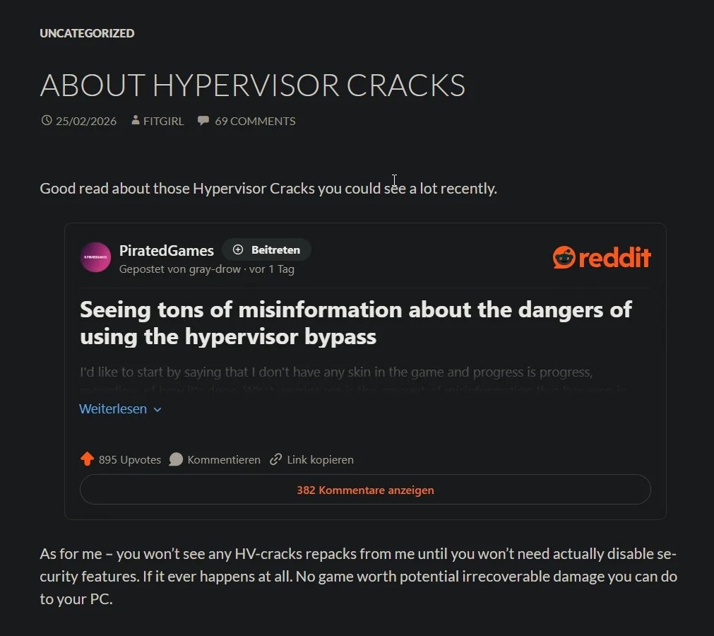 游戏打包组抵制虚拟机法攻破D加密 voice38回应用我的！