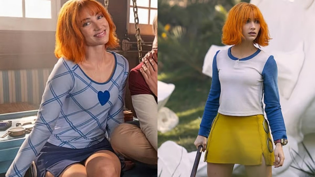 网飞《海贼王》剧集娜美演员寒冬也坚持穿迷你裙拍动作戏