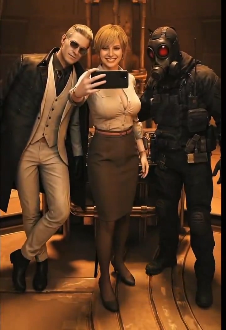 《生化危机9》AI视频：性感雪莉找每一个人合影