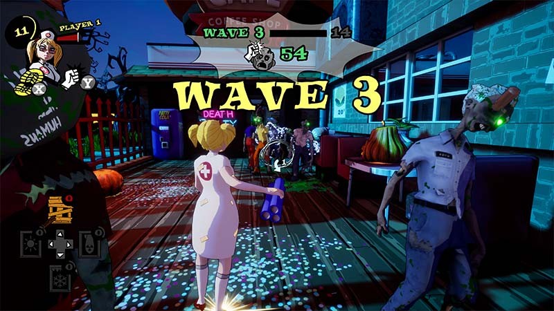 多人合作游戏《死亡派对》首曝：美漫风嬉皮狂欢，摇滚迎战僵尸潮