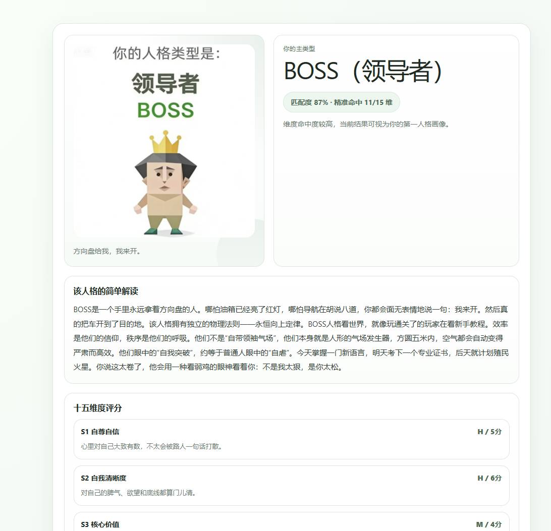 SBTI人格测试是什么？SBTI人格测试目前测试结果(图22)