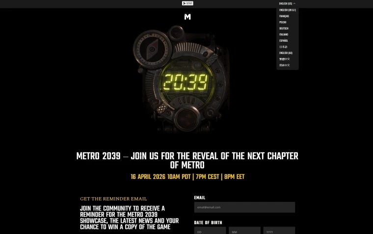 《地铁》系列新作或将缺少俄语本地化引发俄粉丝担忧